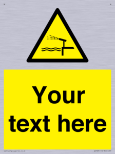 Custom warning water cannon